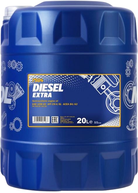 Олива моторна MANNOL Diesel Extra 10W-40 20 л (MN7504-20)